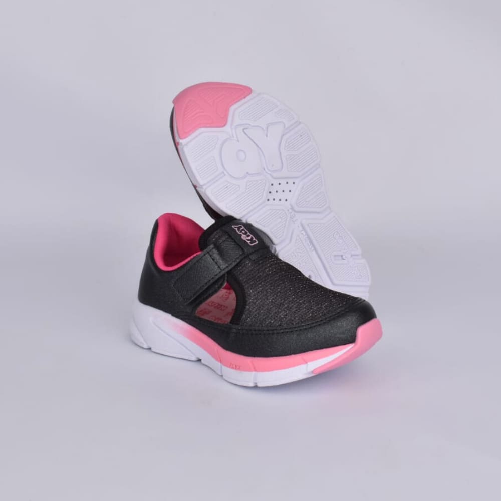 TÊNIS KIDY ENERGY BABY RESPITEC PRETO/ROSA Kidy
