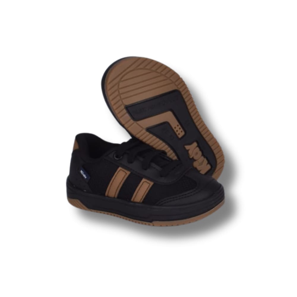 TÊNIS KIDY HAPPY PRETO/CARAMELO Kidy