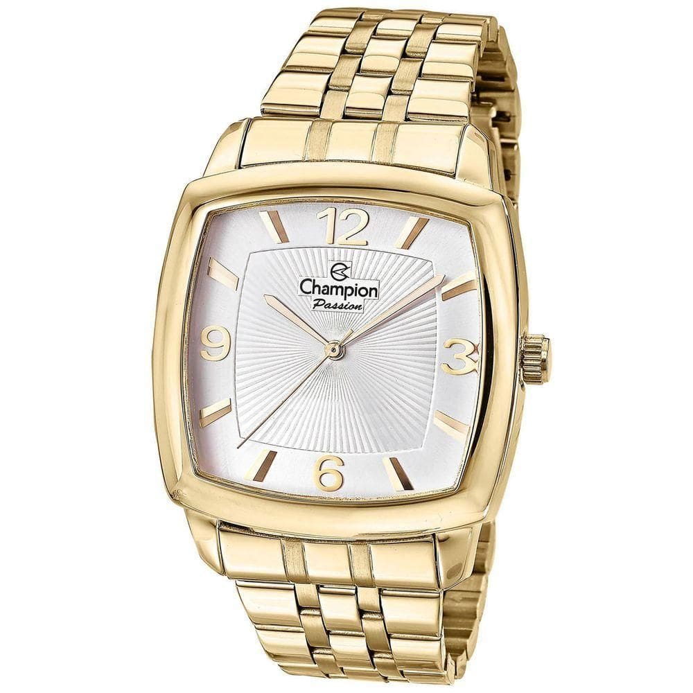 Relógio Champion Feminino Quadrado Dourado Cn28740h