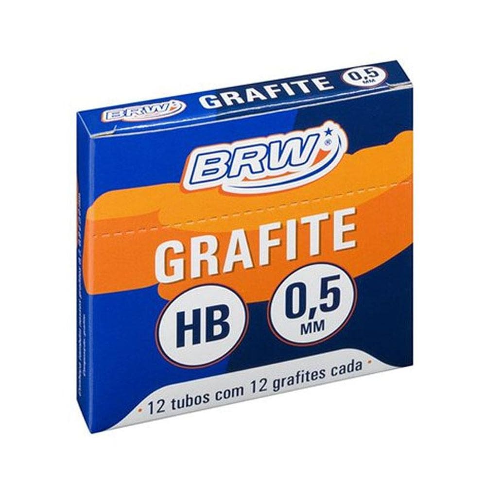 Grafite 0.5mm HB caixa com 12 tubos - BRW