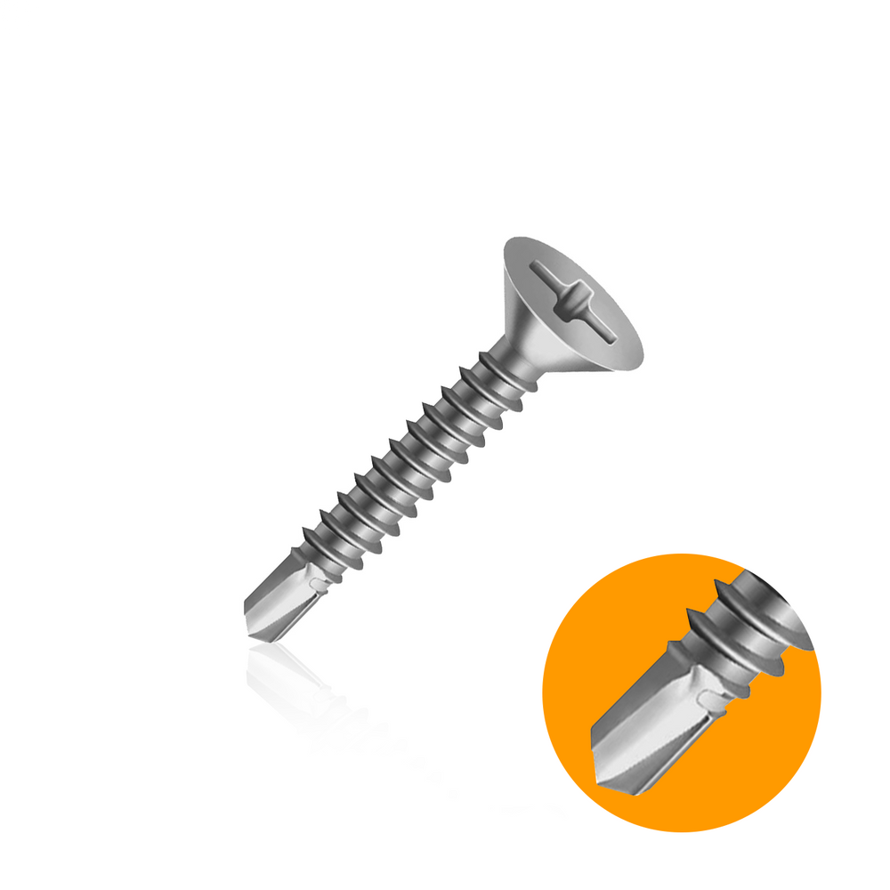 Parafuso 4,2x32 Auto Atarraxante Chata Zincado Cx 500
