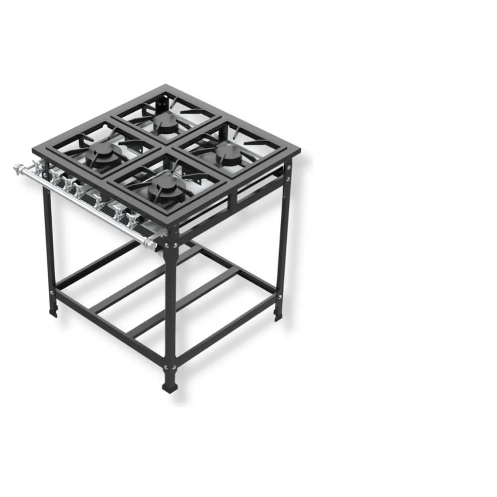 Fogão Industrial 4 Bocas 30x30 P7 Leona
