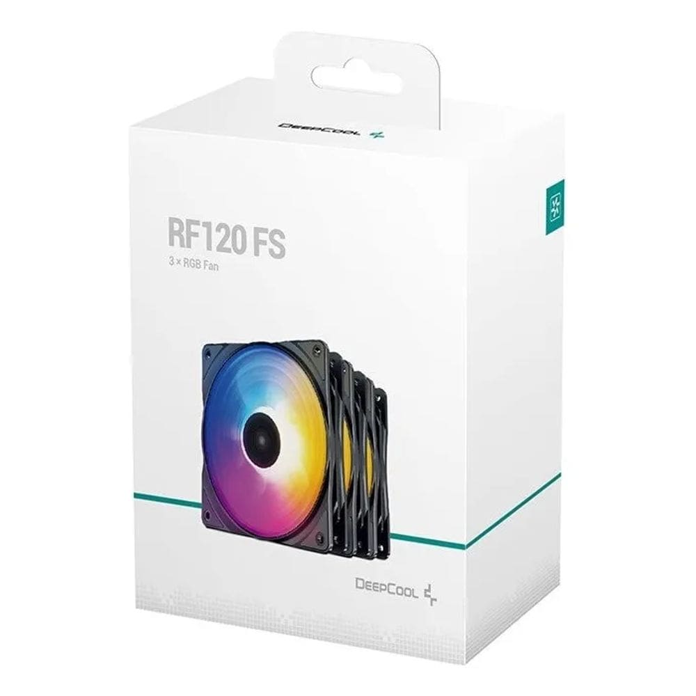 Kit Fan Com 3 Unidades + Hub Deepcool Rf120 120mm
