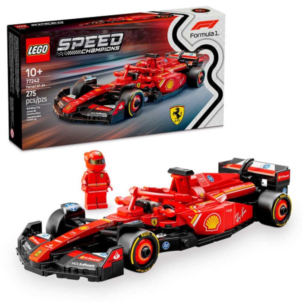 Carro de Corrida Ferrari SF24 Speed Champions 275 Peças LEGO