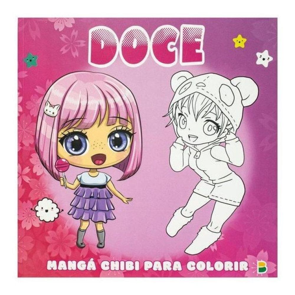 Manga Chibi Para Colorir: Doce