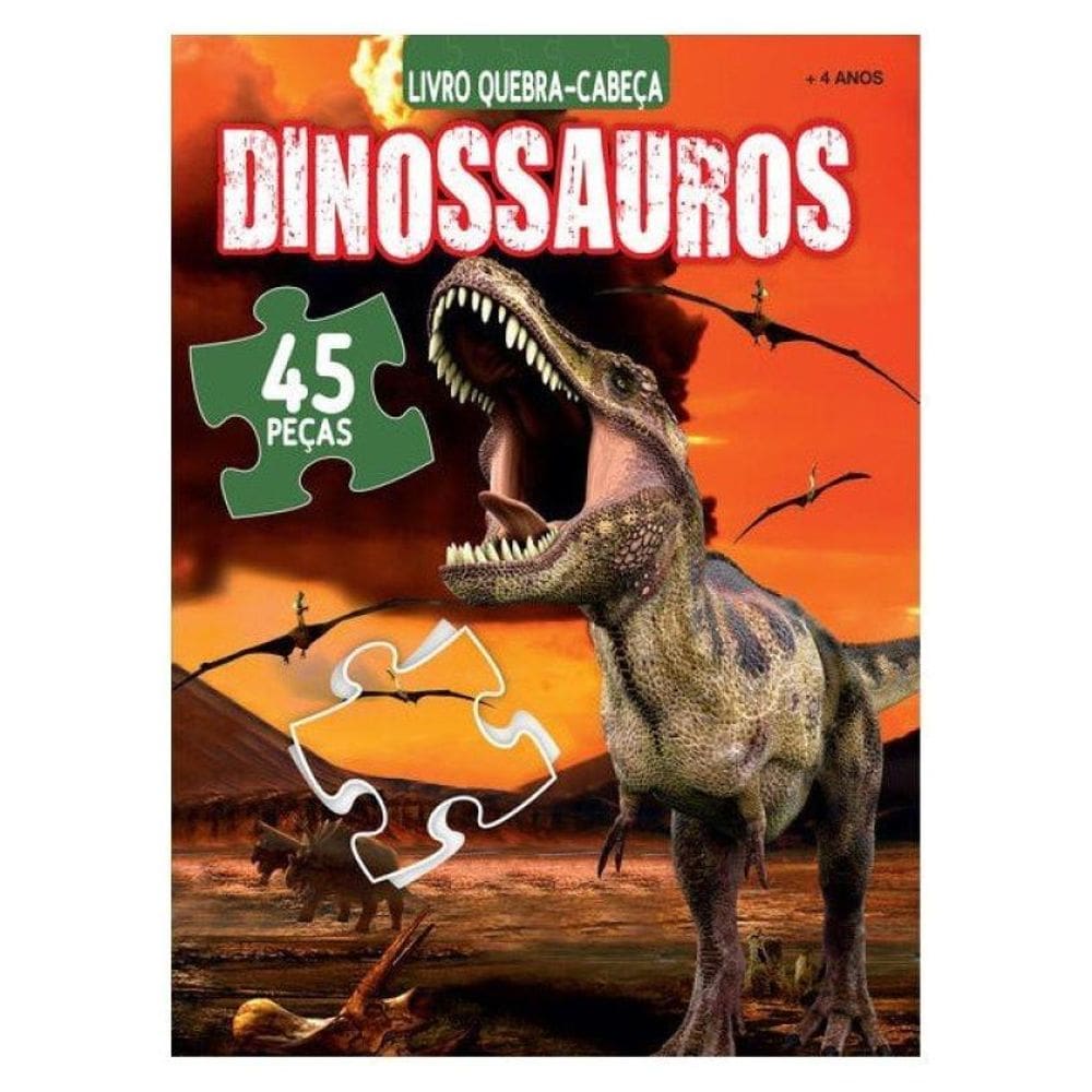 Dinossauros Livro De Quebra-Cabeça