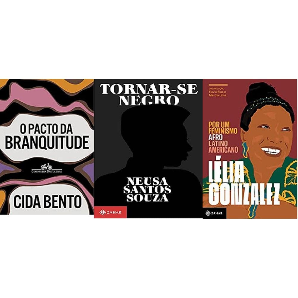 Kit 3 Livros O Pacto Da Branquitude + Tornar-Se Negro +Por