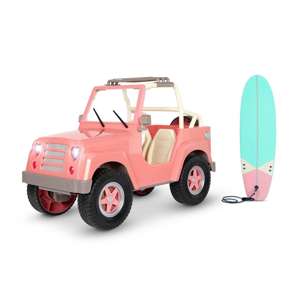 Veículo de brinquedo OG Off Roader de nossa geração com luzes e prancha de surfe