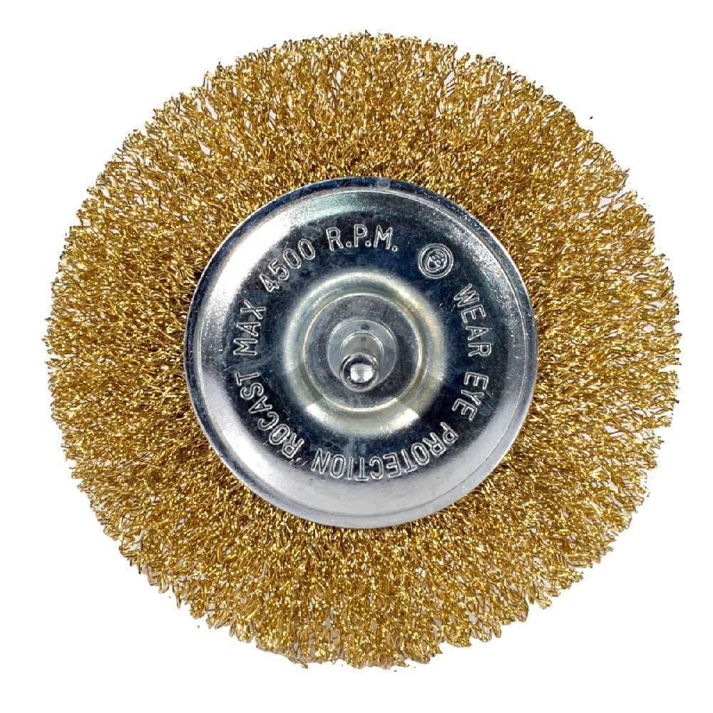 Escova Circular De Aço Latonado 100X12Mm 319,0028 - Rocast