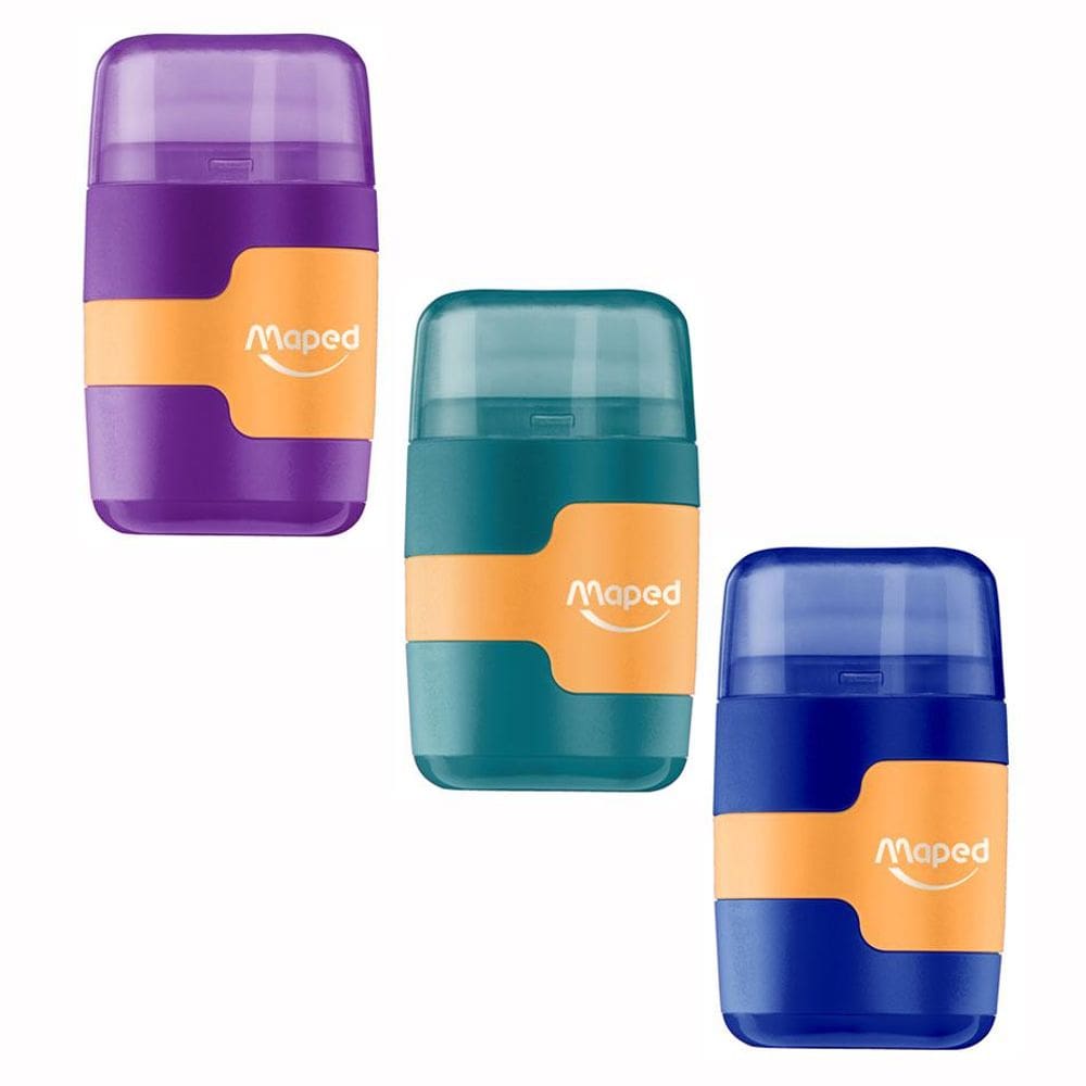 Apontador com coletor Connect 2 furos 049220 - Maped