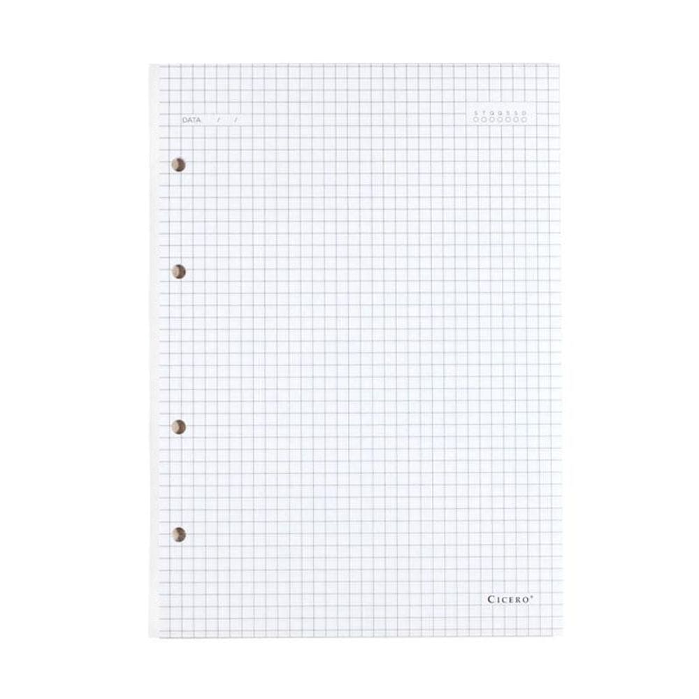 Refil médio criativo argolado Offset quadriculado 90g