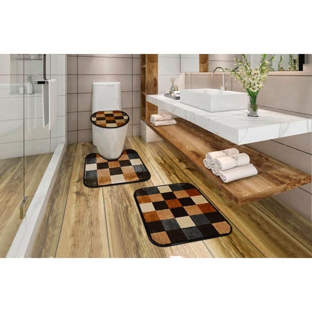 Jogo De Banheiro Royal Luxury Dante Kit Com 3 Pecas