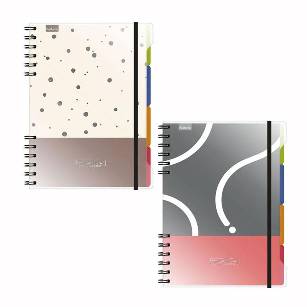 Caderno espiral capa dura médio 80 folhas Prime Office - Redoma