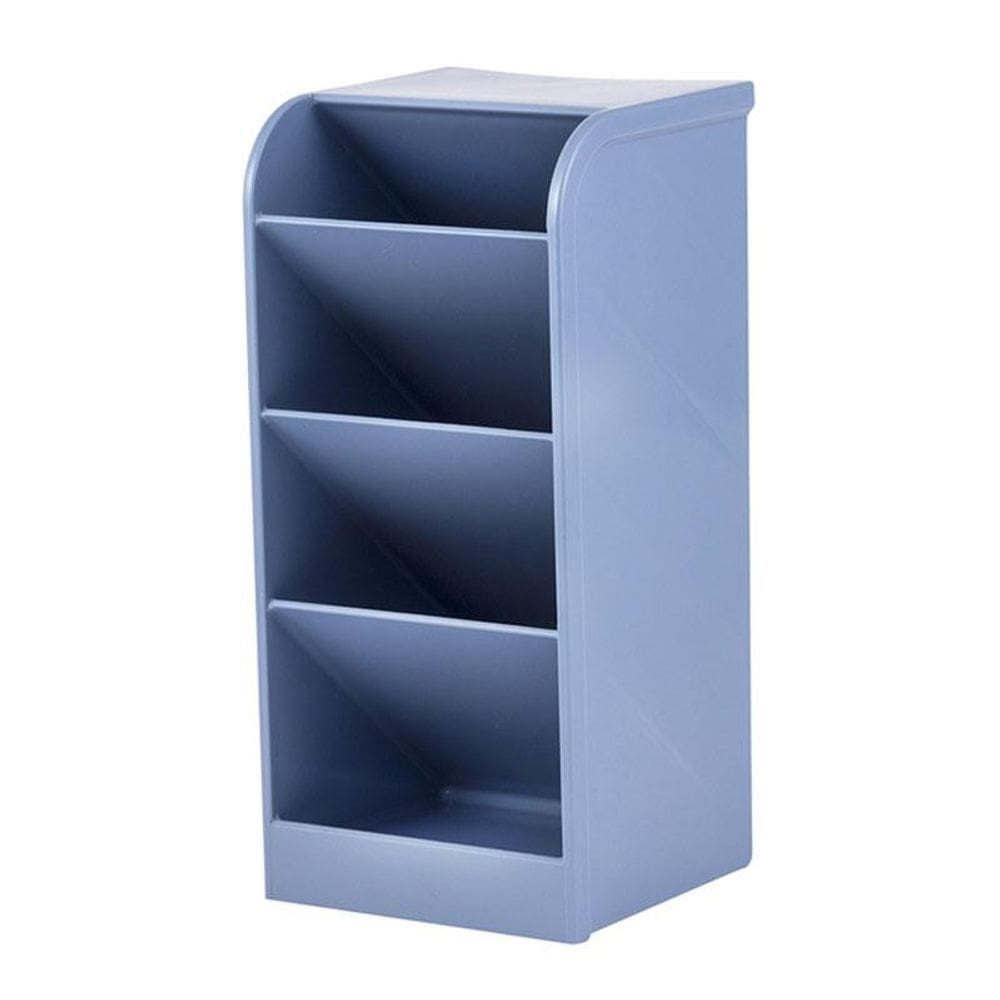 Organizador diagonal multiuso 4 divisões azul pastel Waleu