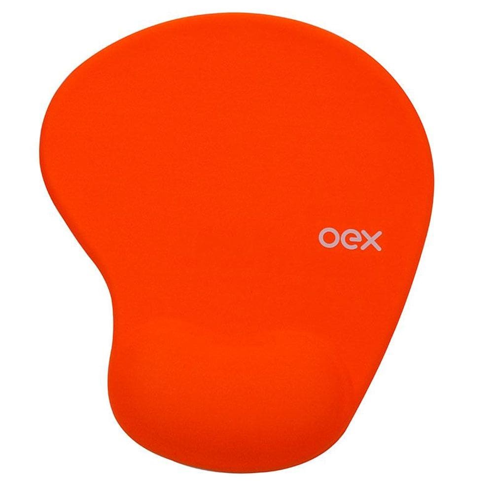 Mouse pad com apoio em gel confort laranja - MP200/LA - Oex