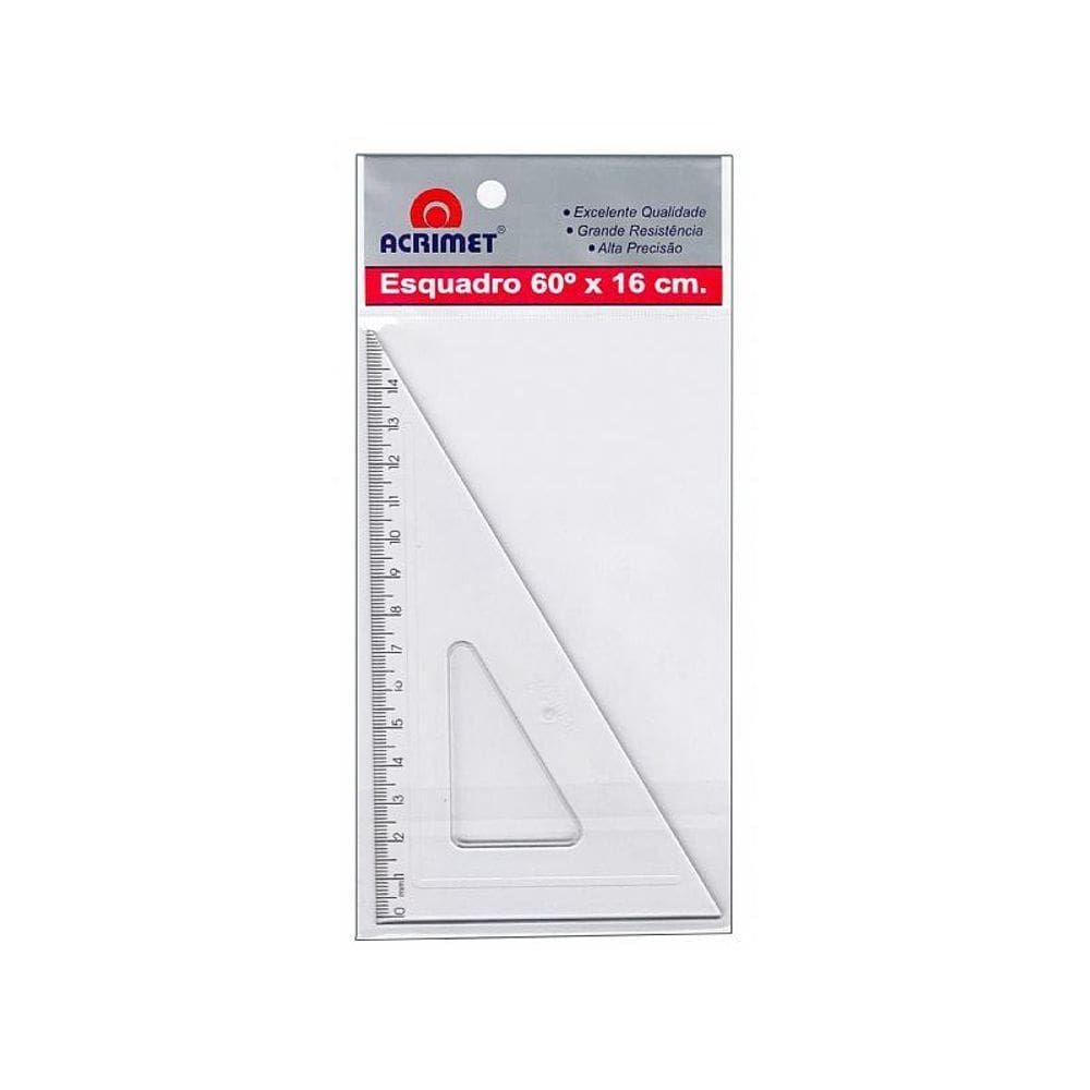 Esquadro poliestireno 16cm x 60 graus 521 Acrimet
