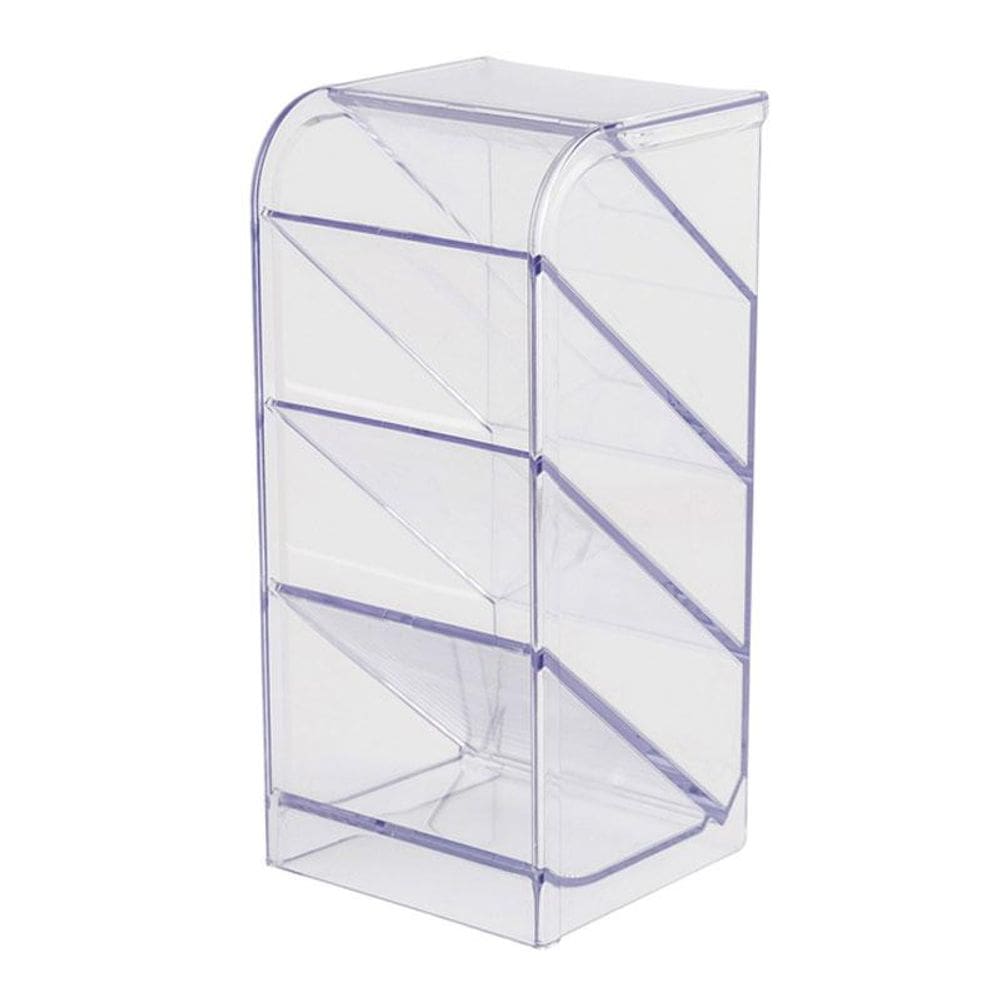 Organizador diagonal multiuso 4 divisões cristal Waleu