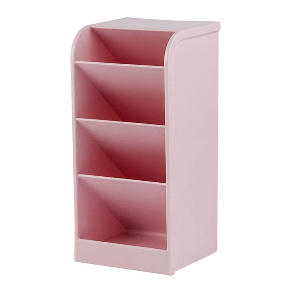 Organizador diagonal multiuso 4 divisões rosa pastel Waleu