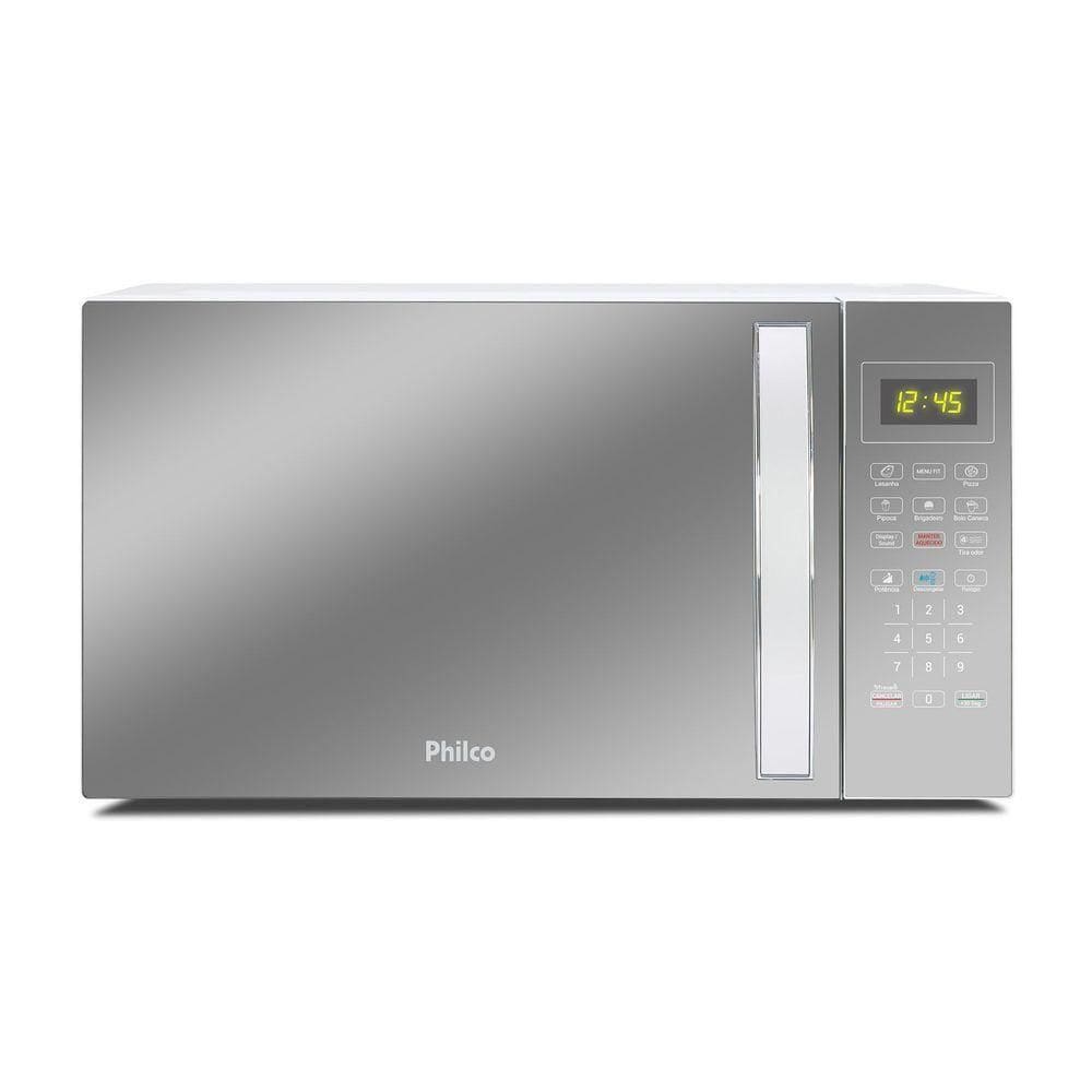 Micro-ondas 25L Philco Espelhado Limpa Fácil 1100W PMO28E 110V