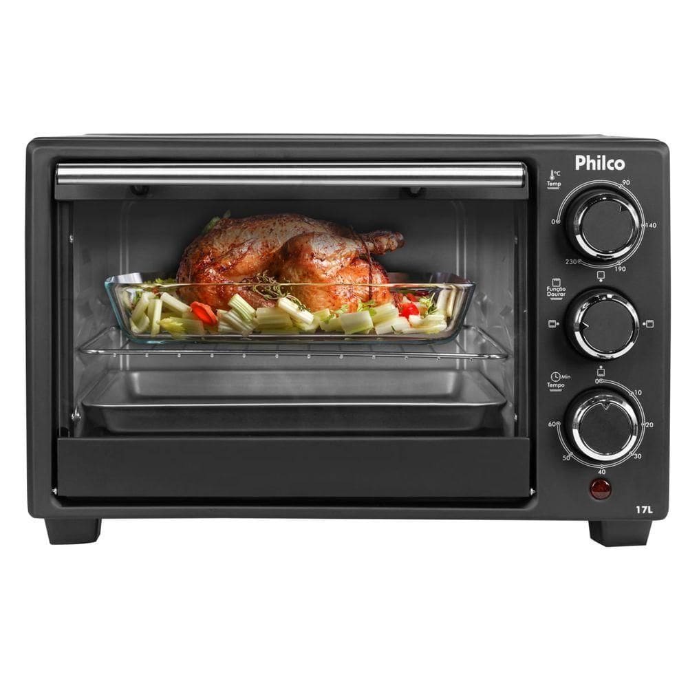 Forno Elétrico 17L Philco Preto 2 Resistências PFE17P 110V