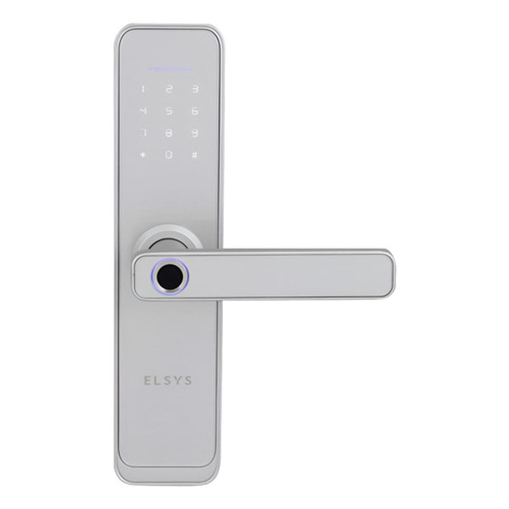 Fechadura Digital Prata Wifi Biometria Elsys Esf-de4000b