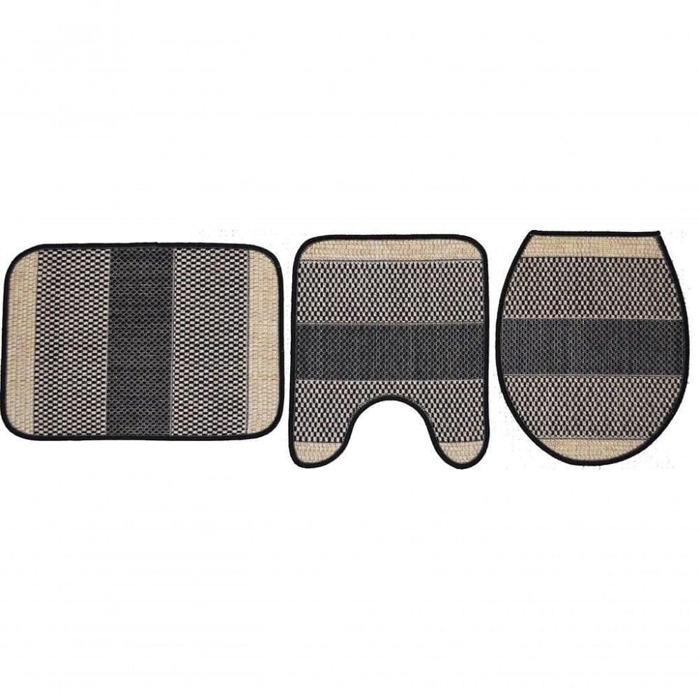 Jogo De Banheiro Natural Look 1220-b Com 3 Pecas