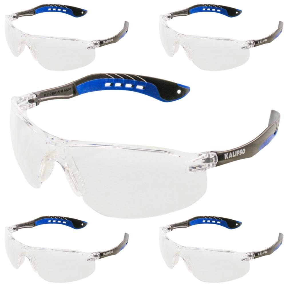 Kit 5 Óculos de Proteção Antirrisco Antiembaçante Jamaica Kalipso