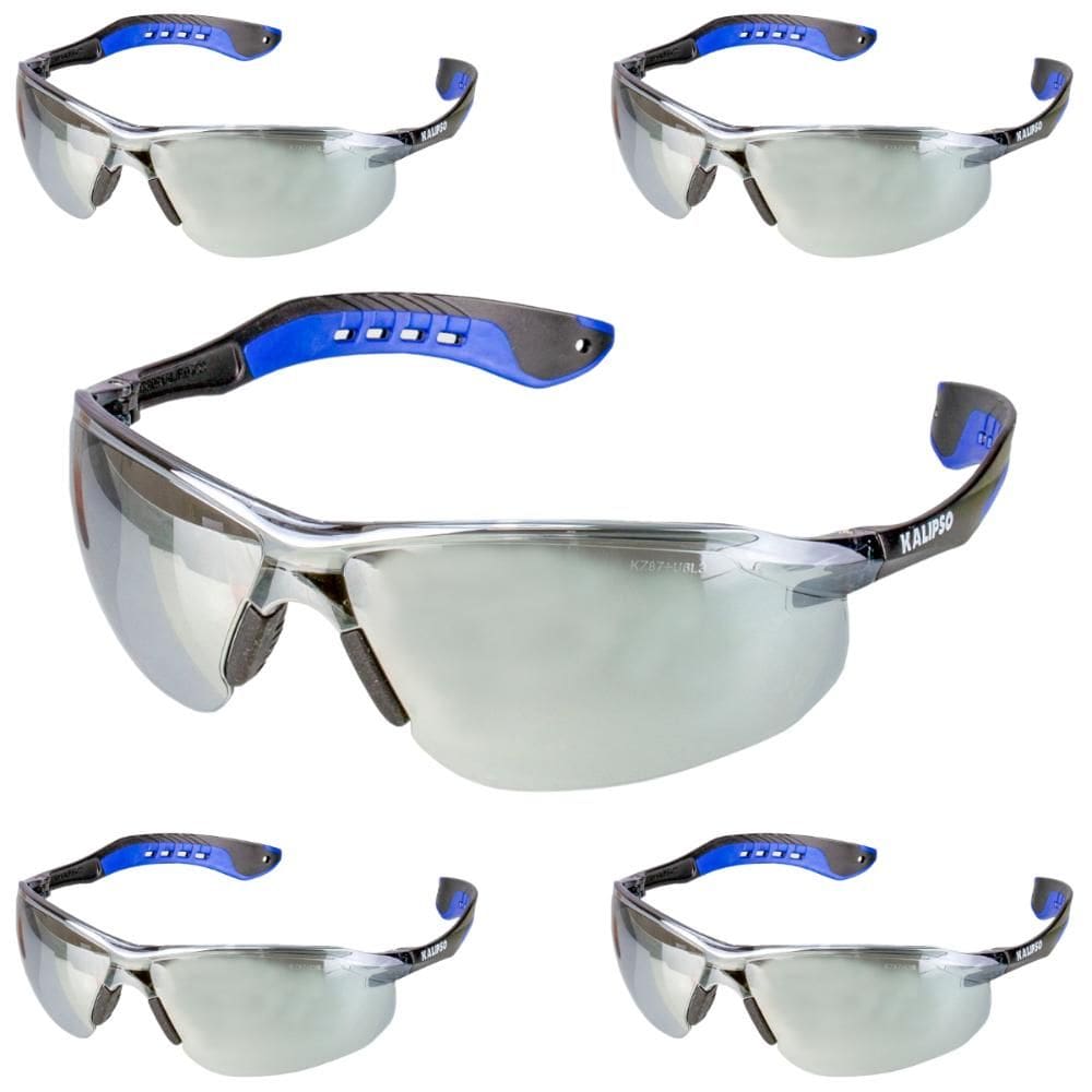 Kit 5 Óculos De Proteção Jamaica Espelhado Antirrisco e Antiembaçante Kalipso Ca 35156