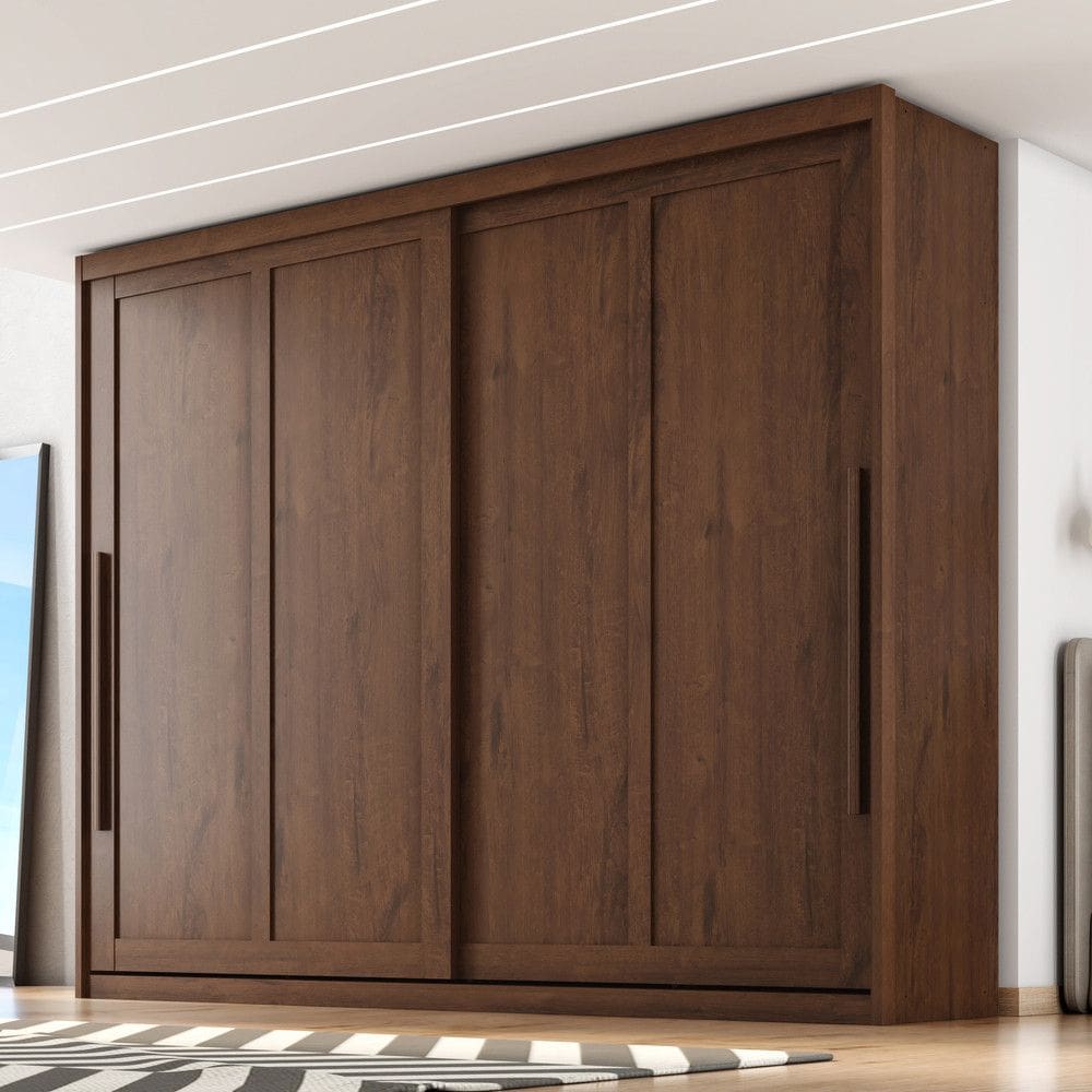 Guarda Roupa Casal 2 Portas de Correr Atraente Zanzini