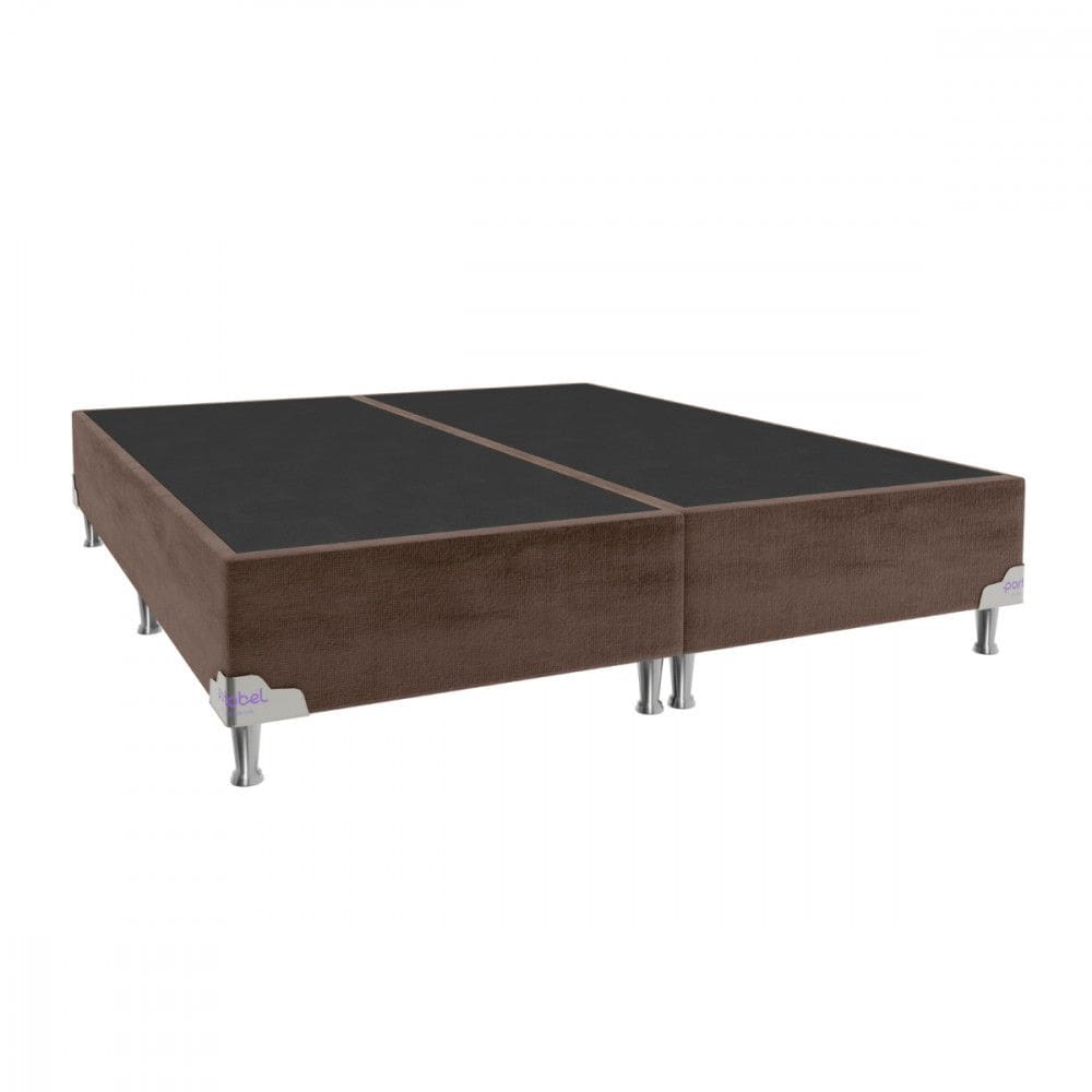 Base para Cama Box Queen 158x198x28 Sued Marrom Portobel
