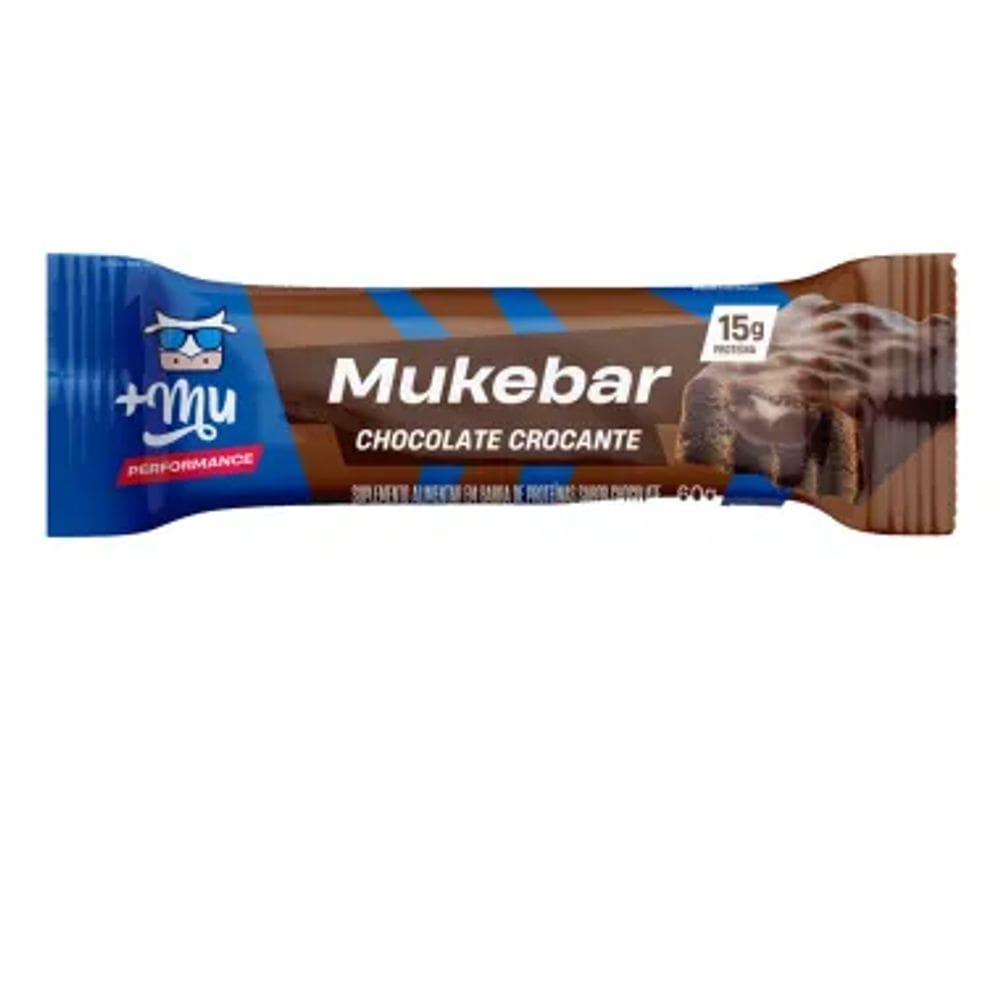 Barra de Proteína Mais Mu Mukebar Sabor Chocolate 60g