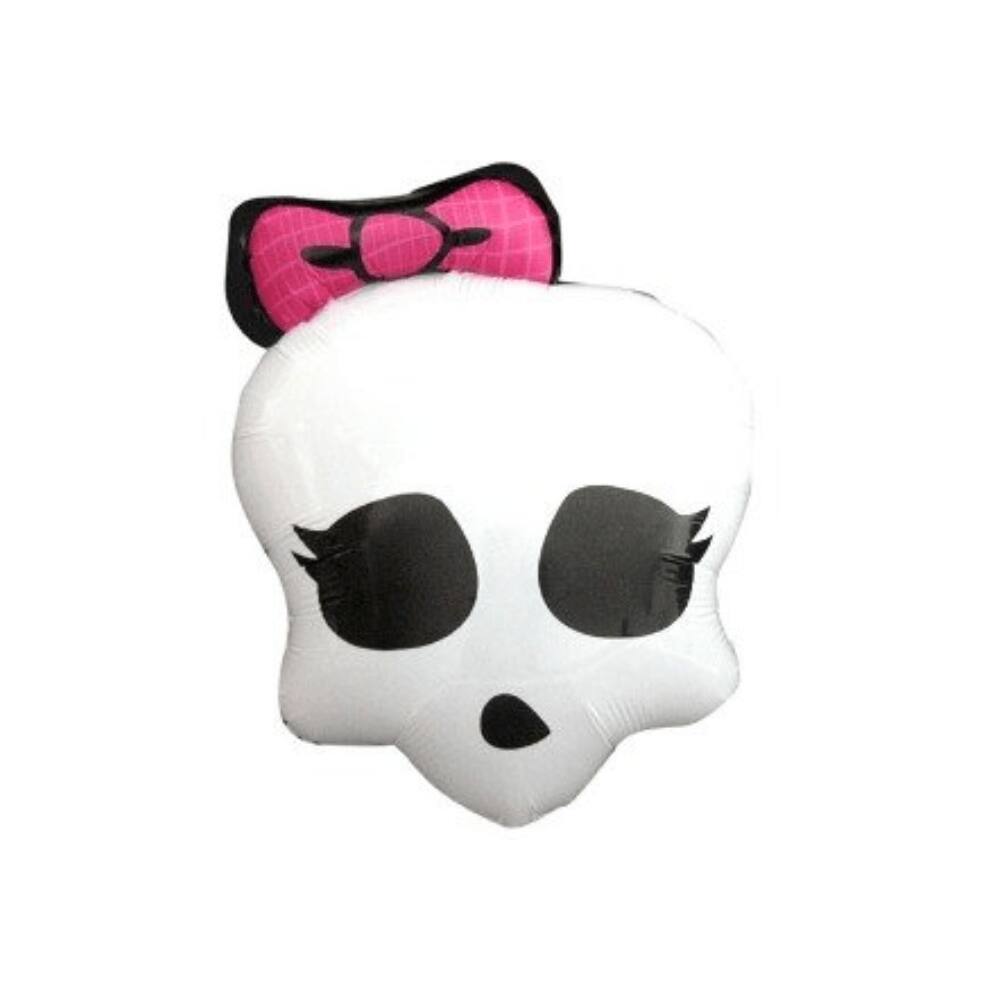 Balão Metalizado Caveira Laço Halloween 22`` Neotrentina