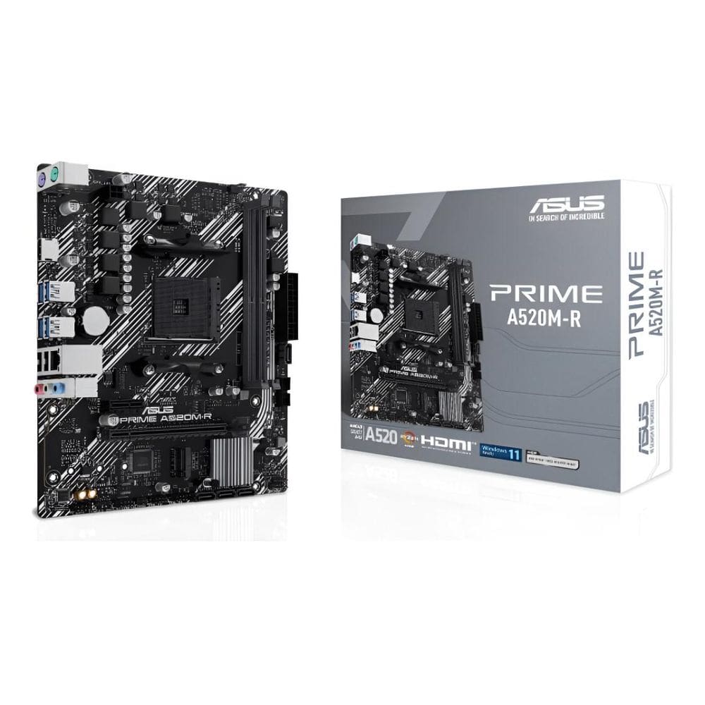 Placa Mãe Asus Prime A520m-r Am4 Ddr4 M.2 Chipset Hdmi Preto