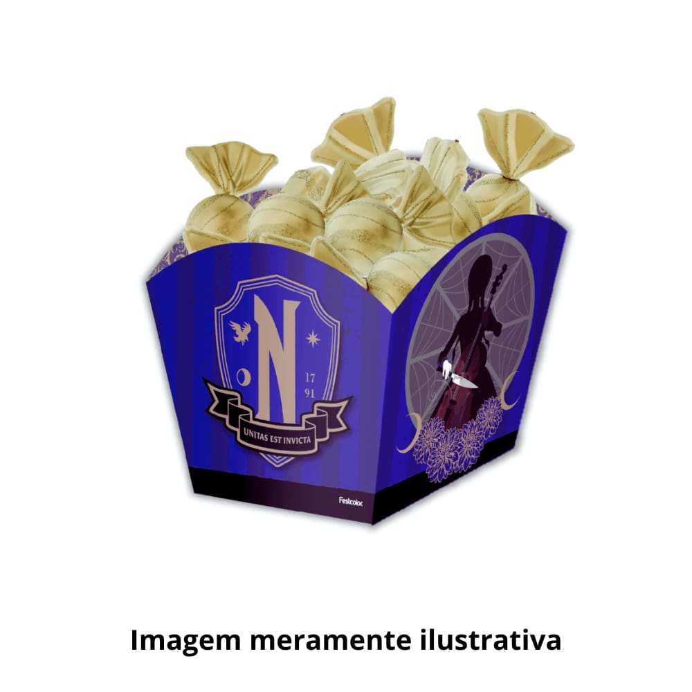 Cachepot Decorativo Médio Wandinha c/ 8 unidades Festcolor