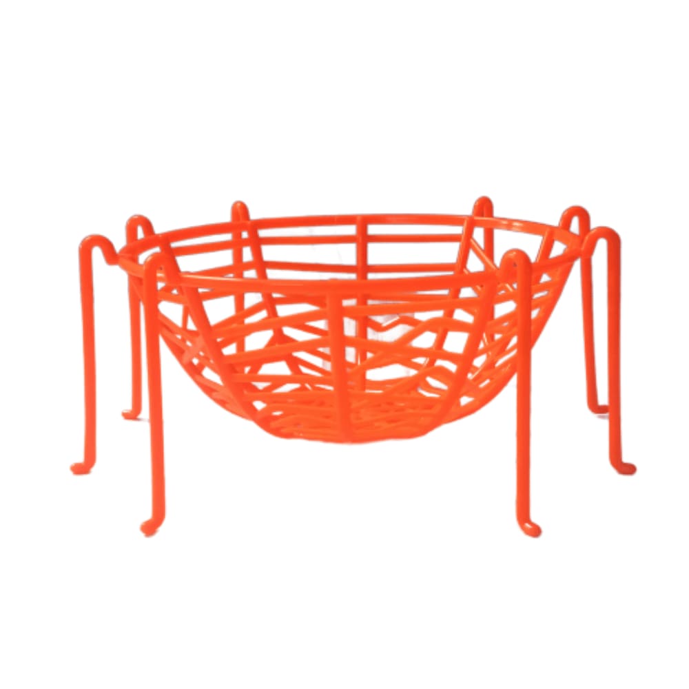 Cesta Teia de Aranha Laranja com Perninhas c/ 1 Unidade