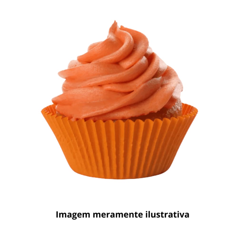 Forma Para Cupcake N°0A Laranja c/ 45Un Dafesta