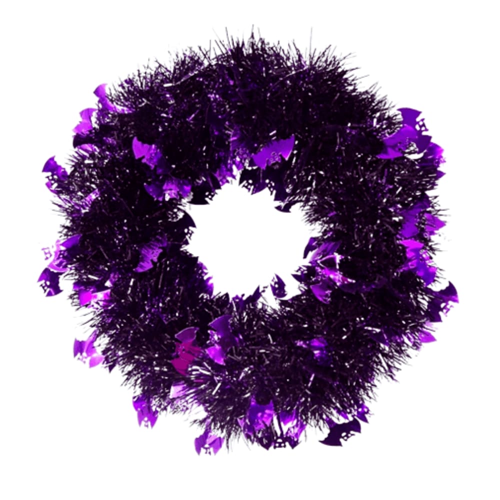 Guirlanda Decorativa Halloween Aranha Preta e Roxa Nyr