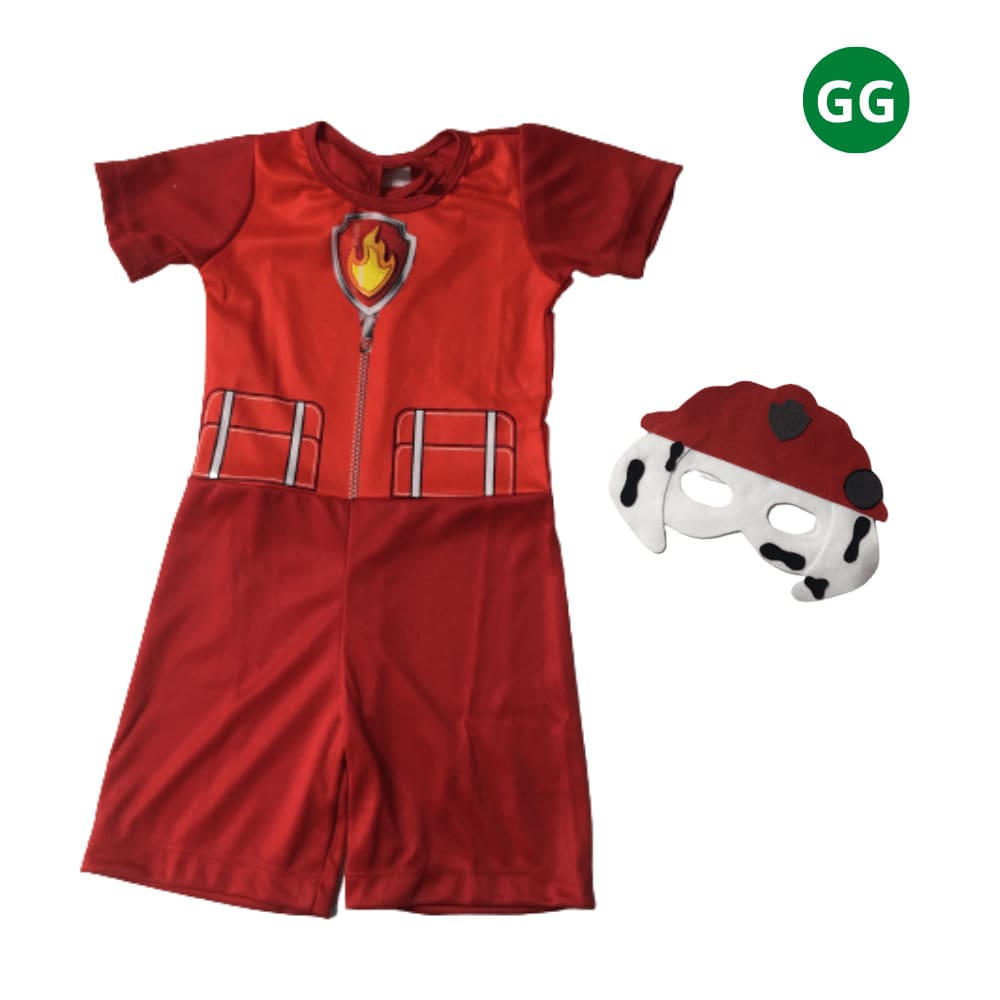 Kit Fantasia Patrulha Menino Infantil GG
