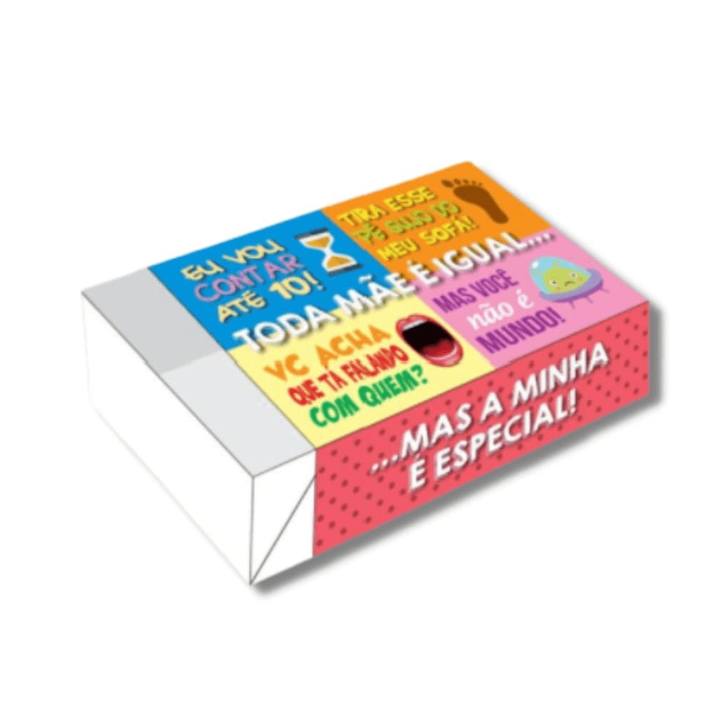 Caixa Divertida Mãe Frases para 6 Doces 10un Melkot