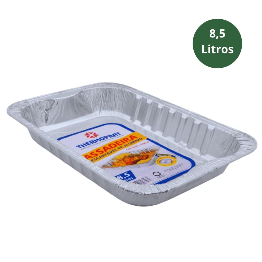 Assadeira Retangular 8.500ml Descartável Thermoprat