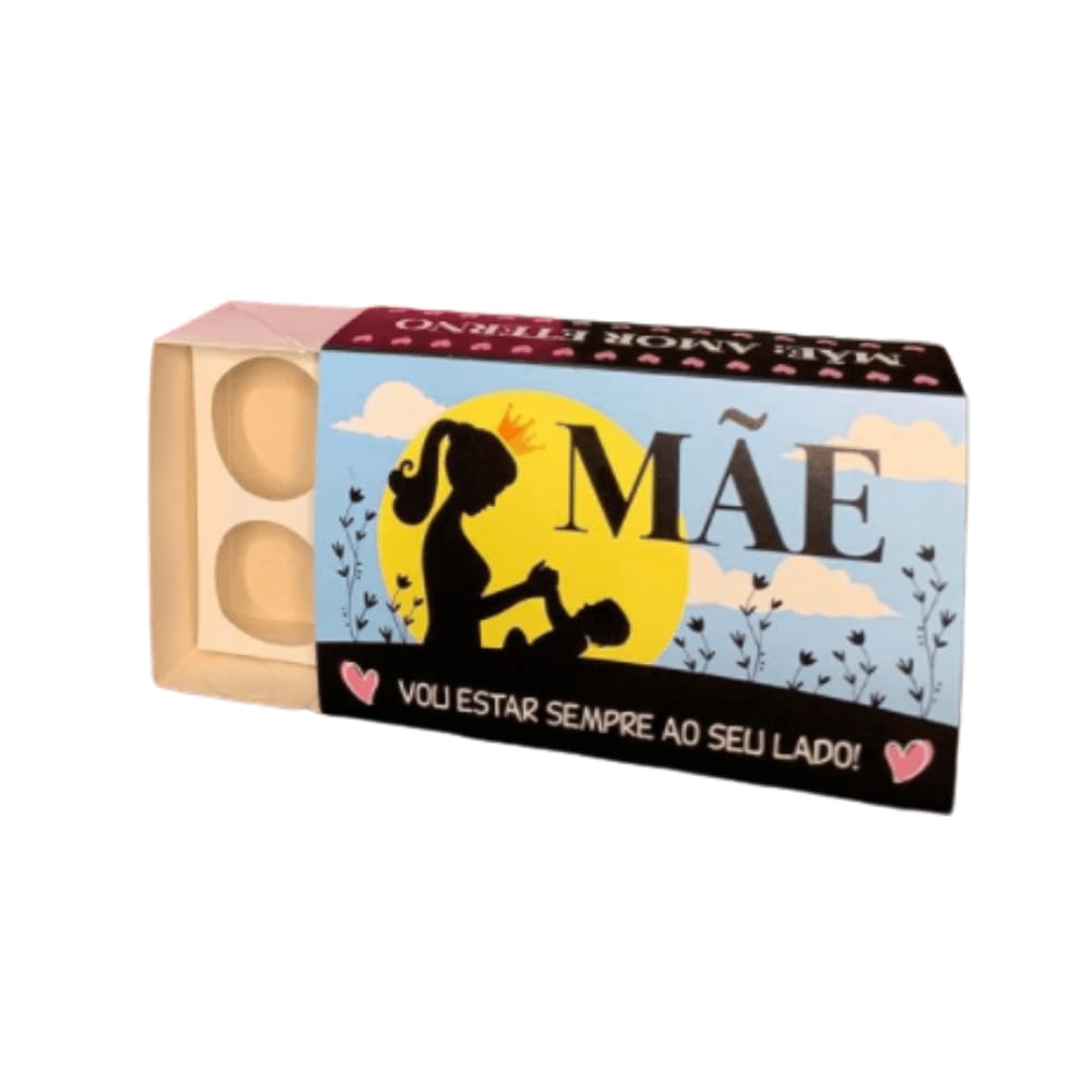 Caixa Divertida Mãe Silueta para 6 Doces 10un Melkot