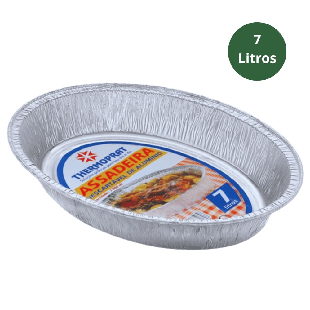 Assadeira Oval 7 Litros Descartável Thermoprat