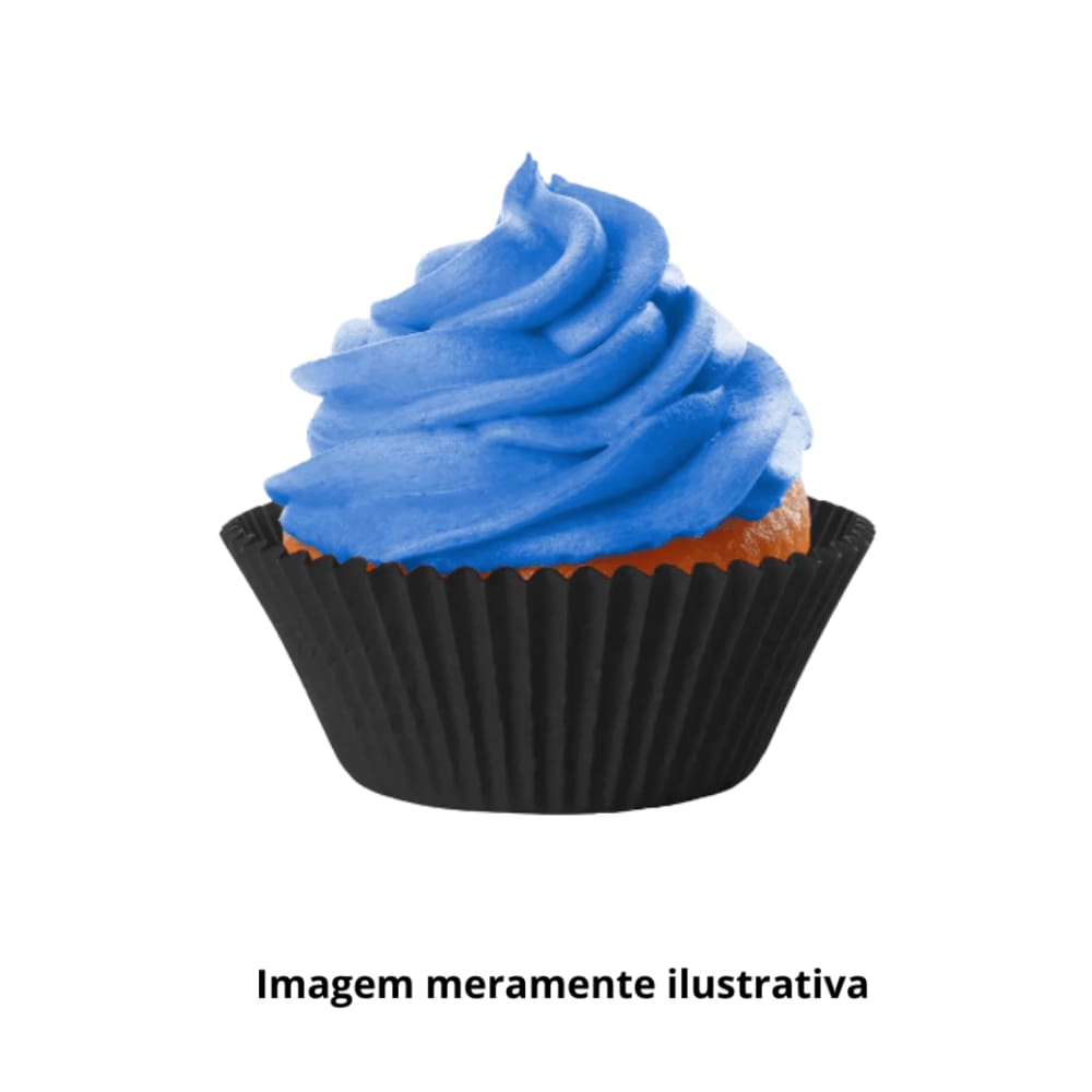 Forma Para Cupcake N°0A Preta c/ 45Un Dafesta