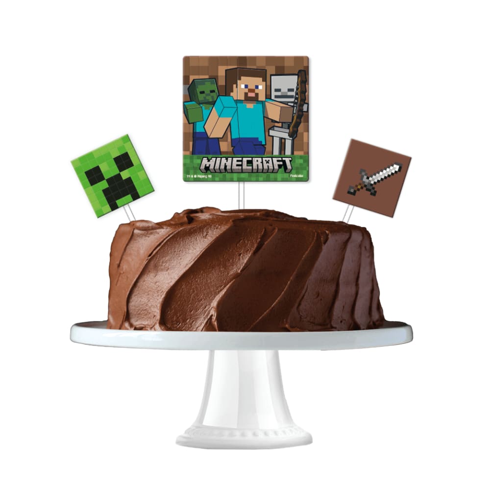Topper Decorativo p/ Bolo Minecraft Festcolor