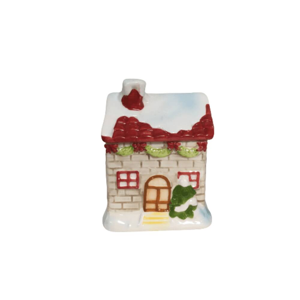Enfeite Pote Natalino Casa do Papail Noel 12cm Wincy
