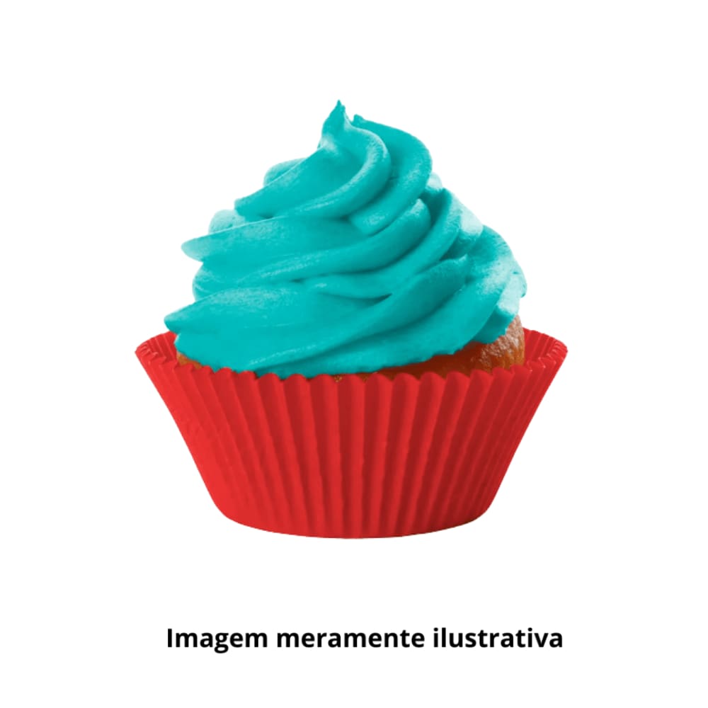 Forma Para Cupcake N°0A Vermelha c/ 45Un Dafesta