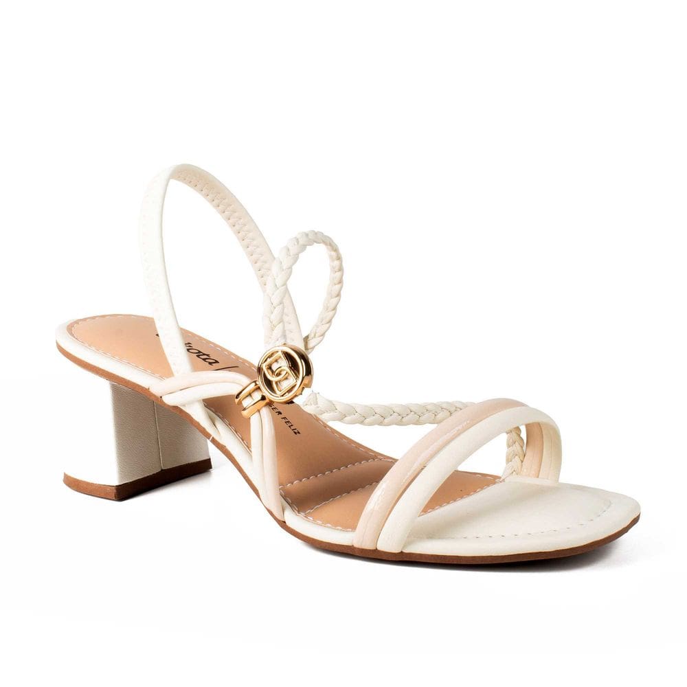 Sandália Feminina Dakota Salto Blocado Tiras Cruzadas