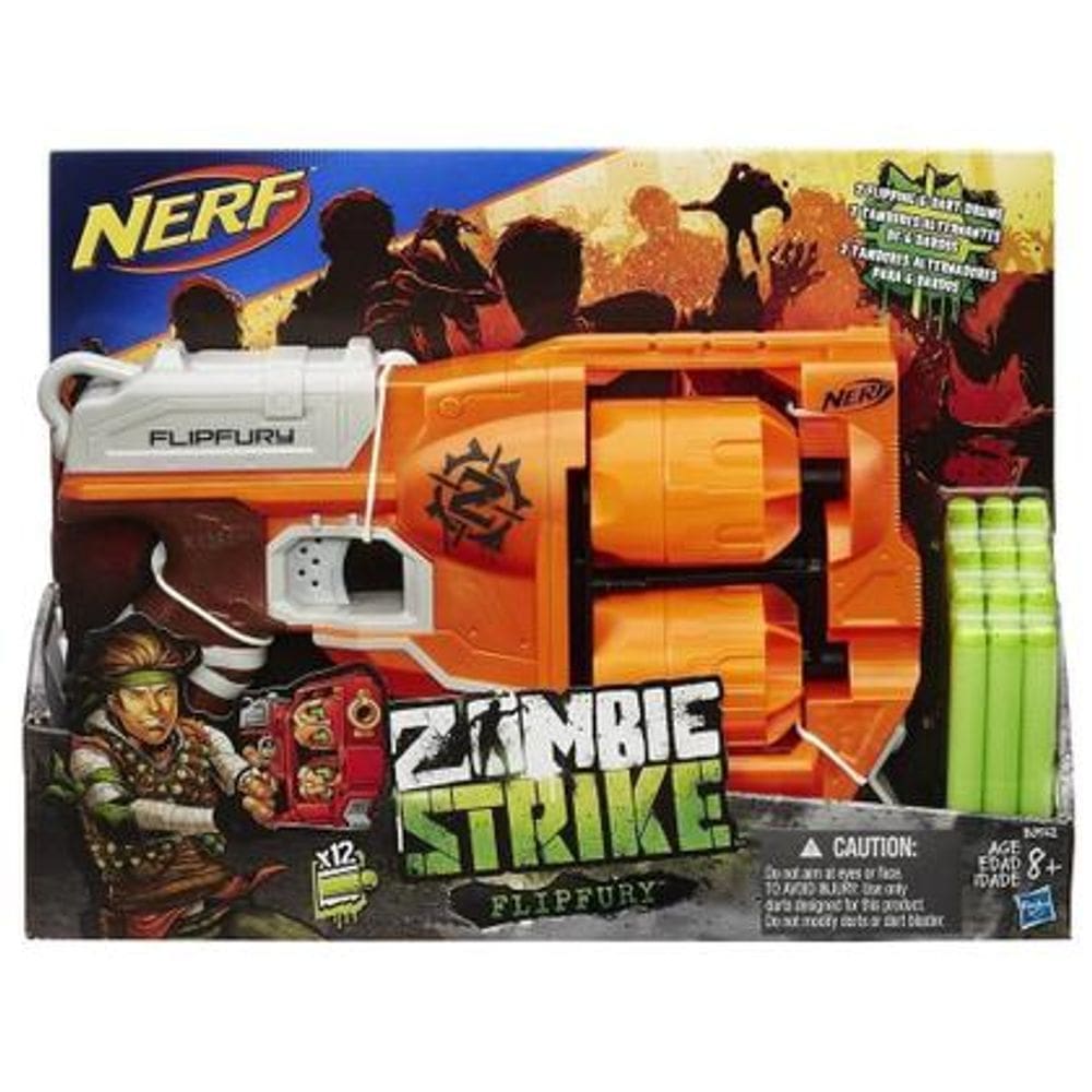 Lançador Nerf Zombie Strike Dirtydozen Hasbro