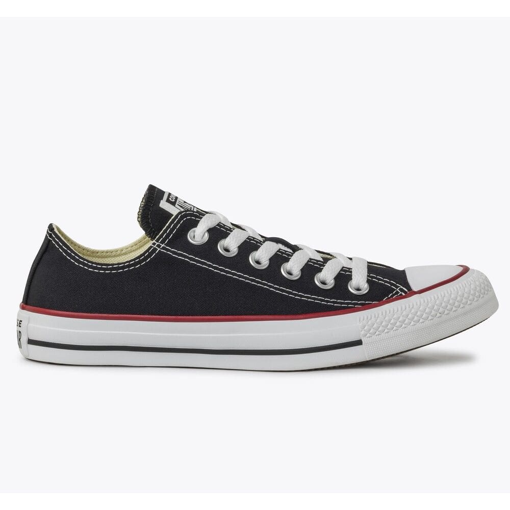 Tenis All Star Converse Tradicional Preto listra Vermelha