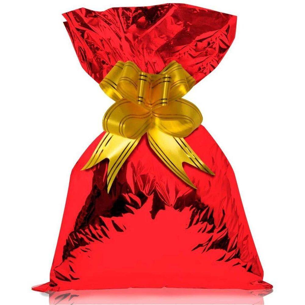 Saco Metalizado 35X55Cm Vermelho 35X53Cm - 50 Unidades